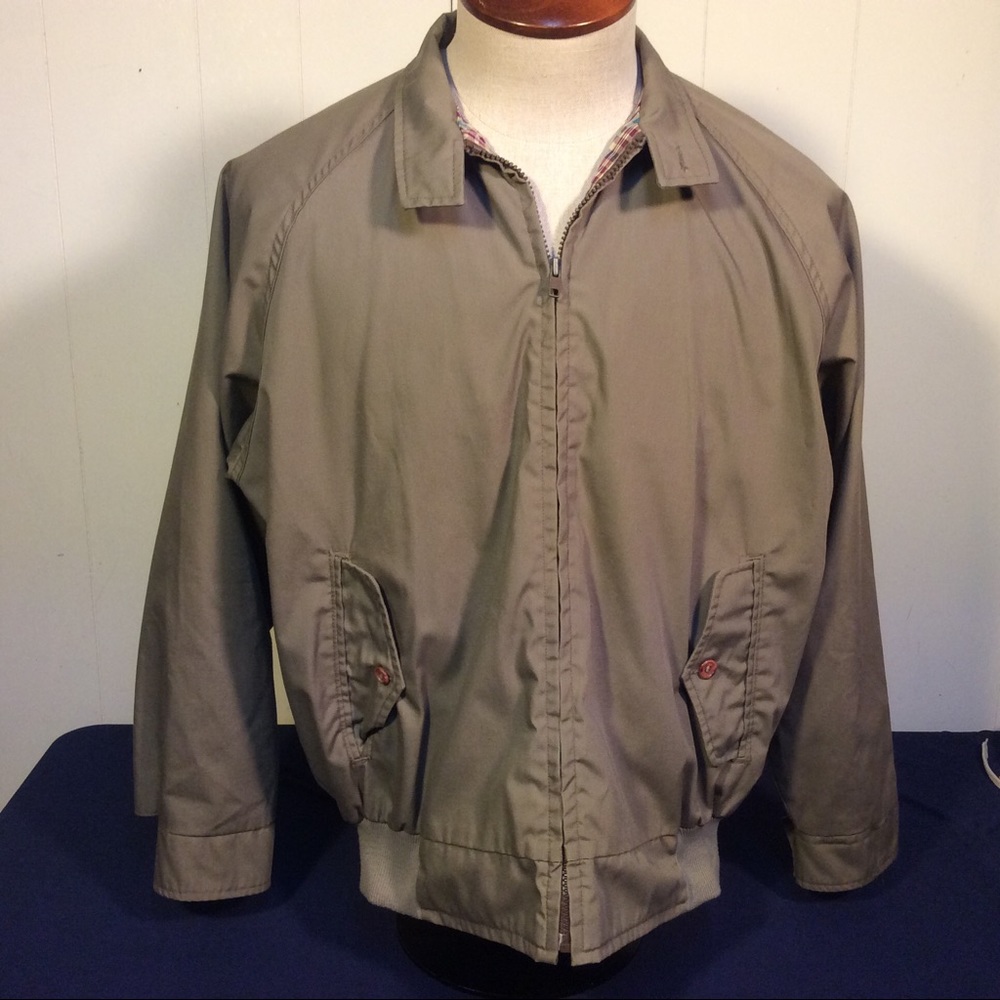 Woolrich Vintage mens Khaki lightweight jacket size medium made in USA